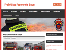 Tablet Screenshot of feuerwehr-daun.de